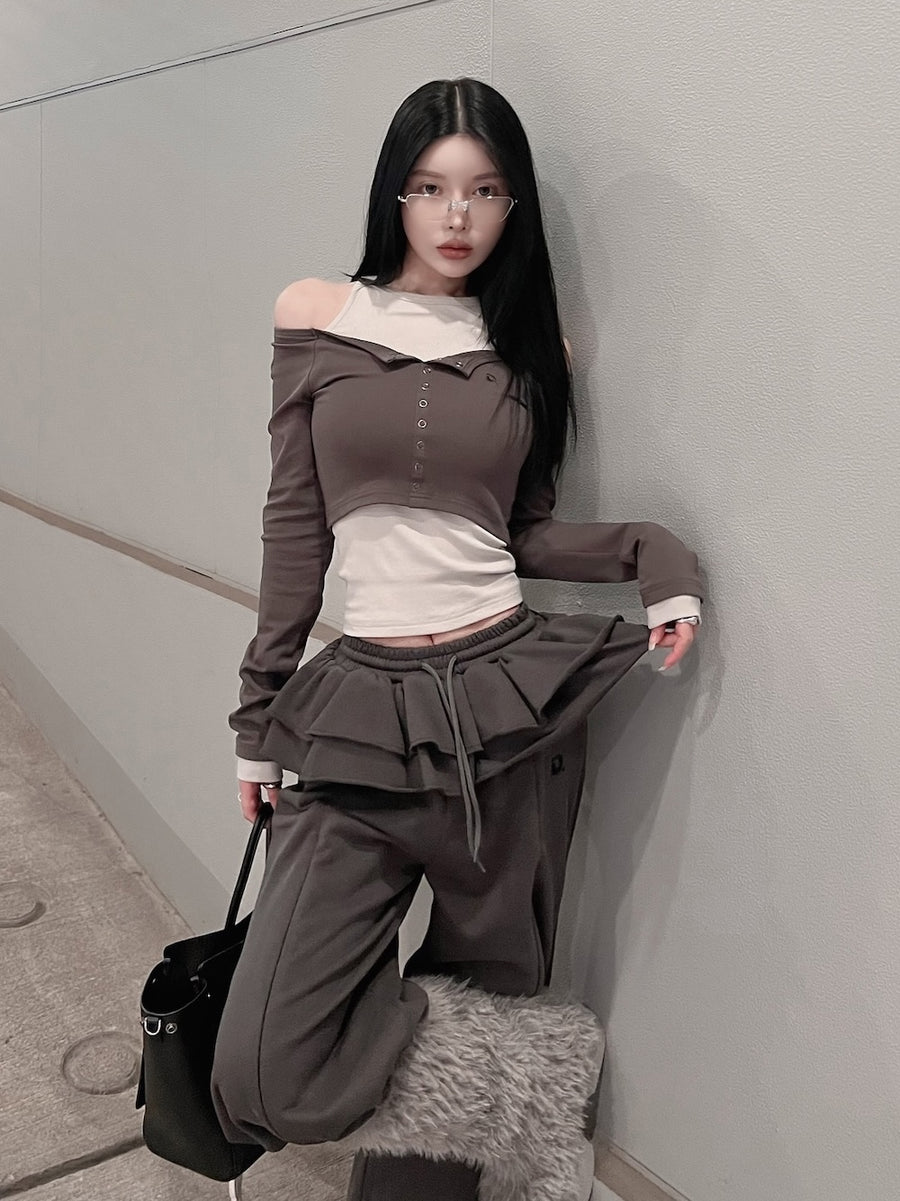 モデル：160cm（着用サイズ：FREE　着用カラー：C-GRY）