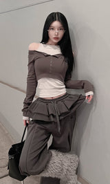 モデル：160cm（着用サイズ：FREE　着用カラー：C-GRY）