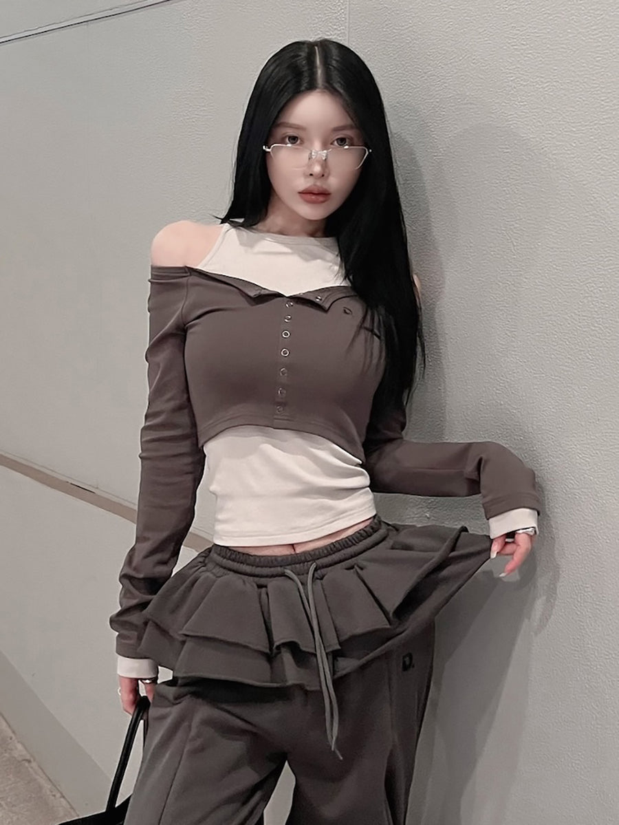 モデル：160cm（着用サイズ：FREE　着用カラー：C-GRY）