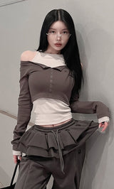 モデル：160cm（着用サイズ：FREE　着用カラー：C-GRY）