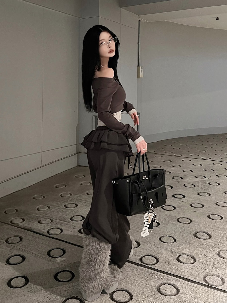 モデル：160cm（着用サイズ：FREE　着用カラー：C-GRY）