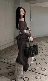 モデル：160cm（着用サイズ：FREE　着用カラー：C-GRY）