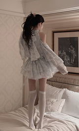 モデル：160cm（着用サイズ：FREE　着用カラー：SAX）