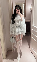 モデル：160cm（着用サイズ：FREE　着用カラー：SAX）