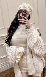 モデル：160cm（着用サイズ：FREE　着用カラー：IVO）