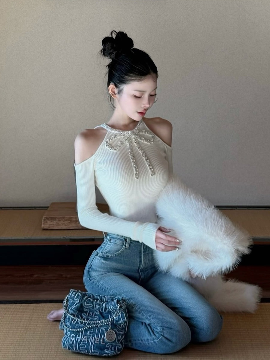 モデル：160cm（着用サイズ：FREE　着用カラー：IVO）