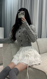 モデル：160cm（着用サイズ：FREE　着用カラー：GRY）