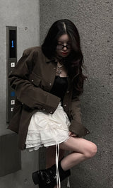 モデル：160cm（着用サイズ：FREE　着用カラー：WHT）