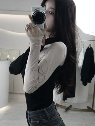 モデル：160cm（着用サイズ：FREE　着用カラー：BLK）