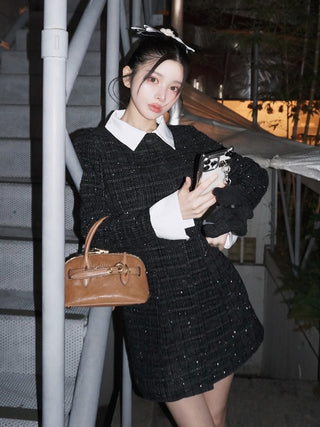 モデル：160cm（着用サイズ：FREE　着用カラー：BLK）