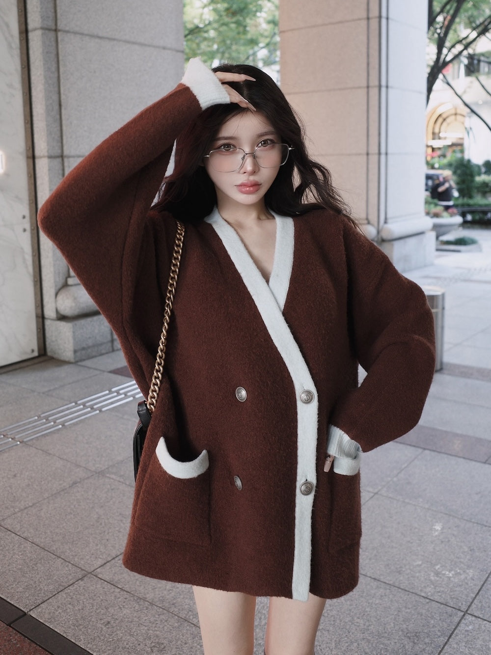 パイピングオーバーニットカーディガン – Darich (ダーリッチ)