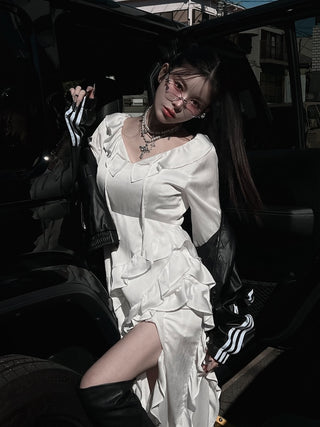 モデル：160cm（着用サイズ：FREE　着用カラー：WHT）