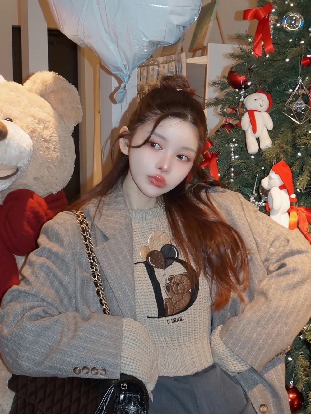 【予約商品】Dベアバルーンニットトップス