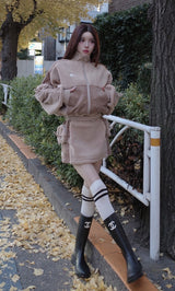 モデル：160cm（着用サイズ：FREE　着用カラー：BEG）