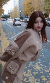モデル：160cm（着用サイズ：FREE　着用カラー：BEG）