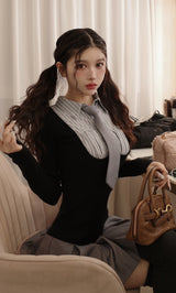 モデル：160cm（着用サイズ：FREE　着用カラー：BLK）