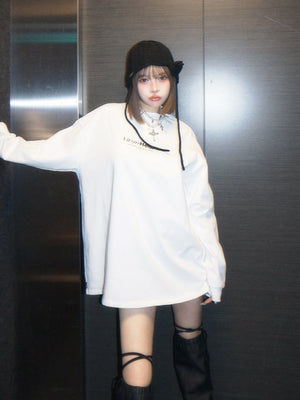 ハートモチーフロングTシャツ
