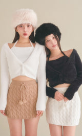 【WHT】160cm/FREE 【BLK】155cm/FREE