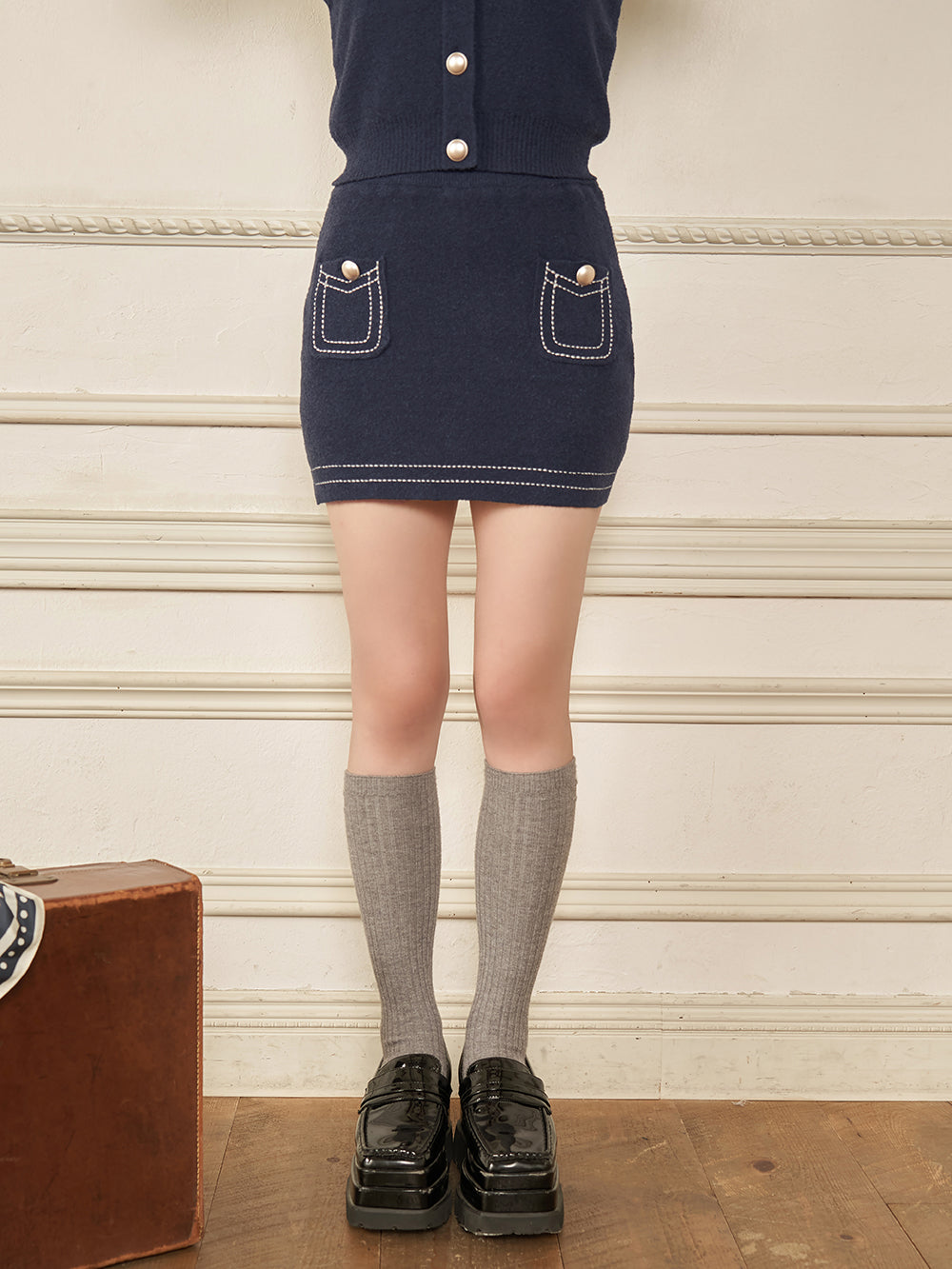 モデル：156cm（着用サイズ：FREE　着用カラー：NVY）