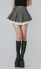 ダーリッチ　ダブルレイヤード　プリーツ ミニスカート　Darich sana0200_78d2ce6b-5f0e-4353-
