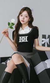モデル：158cm（着用サイズ：FREE　着用カラー：BLK）