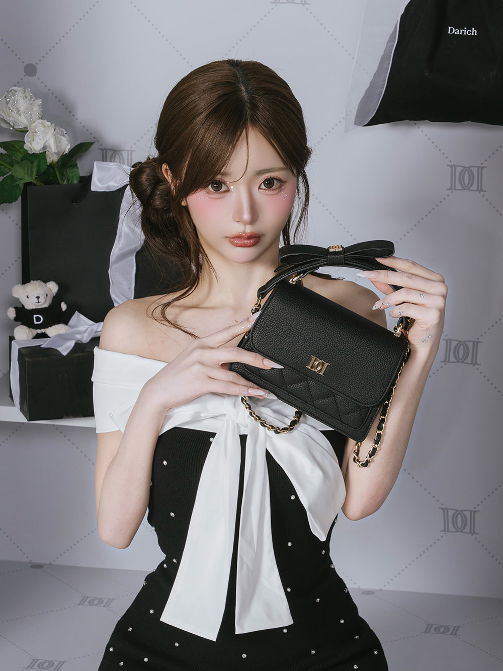 【Novelty】2-Way Flap Square Bag