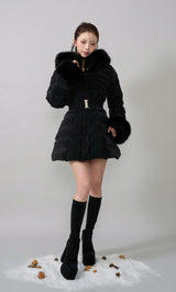 モデル：158cm（着用サイズ：S　着用カラー：BLK）