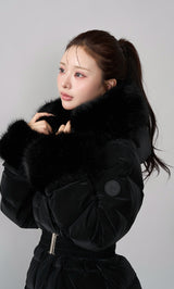 モデル：158cm（着用サイズ：S　着用カラー：BLK）