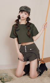 モデル：158cm（着用サイズ：S　着用カラー：C-GRY）