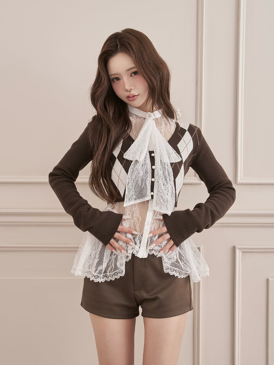 モデル：158cm（着用サイズ：FREE　着用カラー：BRN）