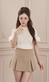 モデル：158cm（着用サイズ：FREE　着用カラー：IVO）