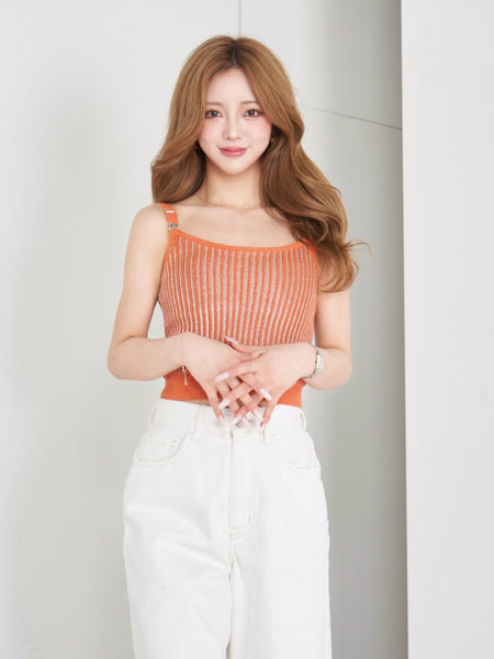 Lamé-Lined Knit Camisole