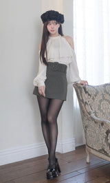 モデル：158cm（着用サイズ：FREE　着用カラー：GRY）