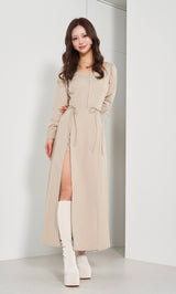 モデル：158cm（着用サイズ：FREE　着用カラー：BEG）