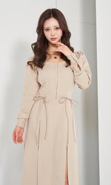 モデル：158cm（着用サイズ：FREE　着用カラー：BEG）