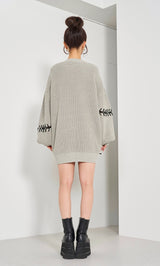 モデル：158cm（着用サイズ：FREE　着用カラー：GRY）