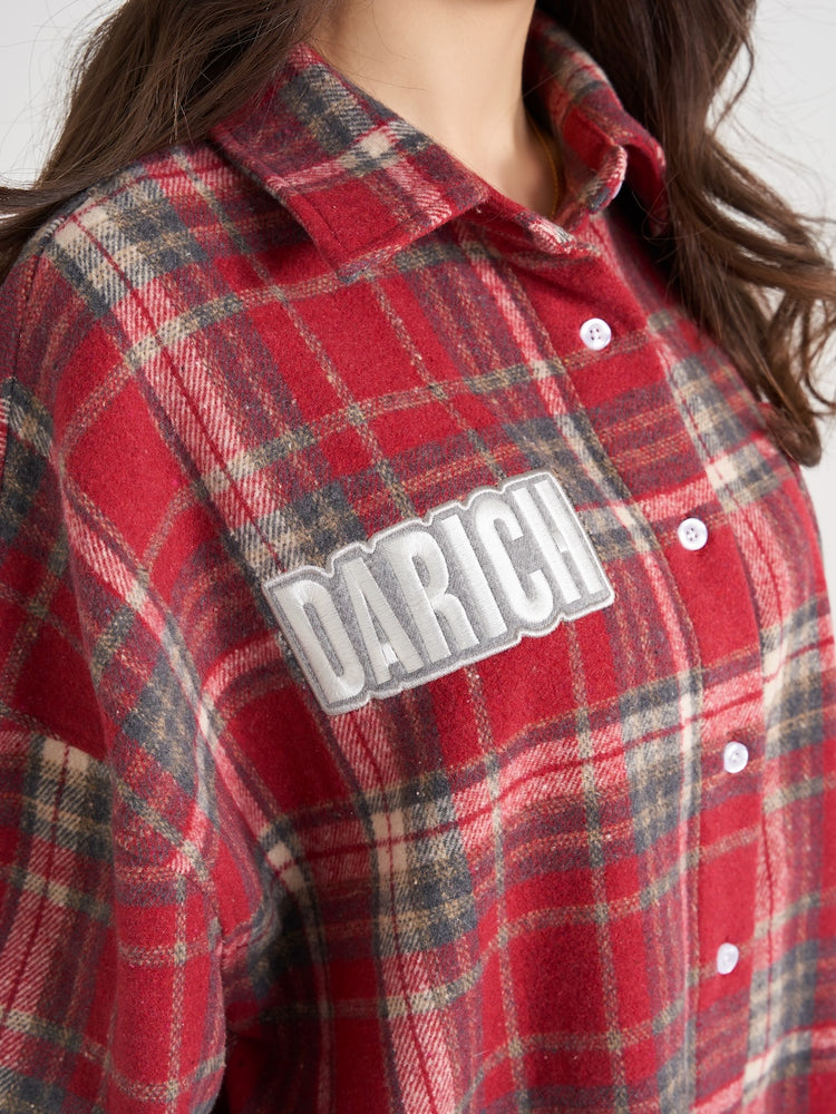 ワッペンチェックビッグシャツ – Darich (ダーリッチ)