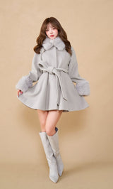 モデル：158cm（着用サイズ：FREE　着用カラー：GRY）