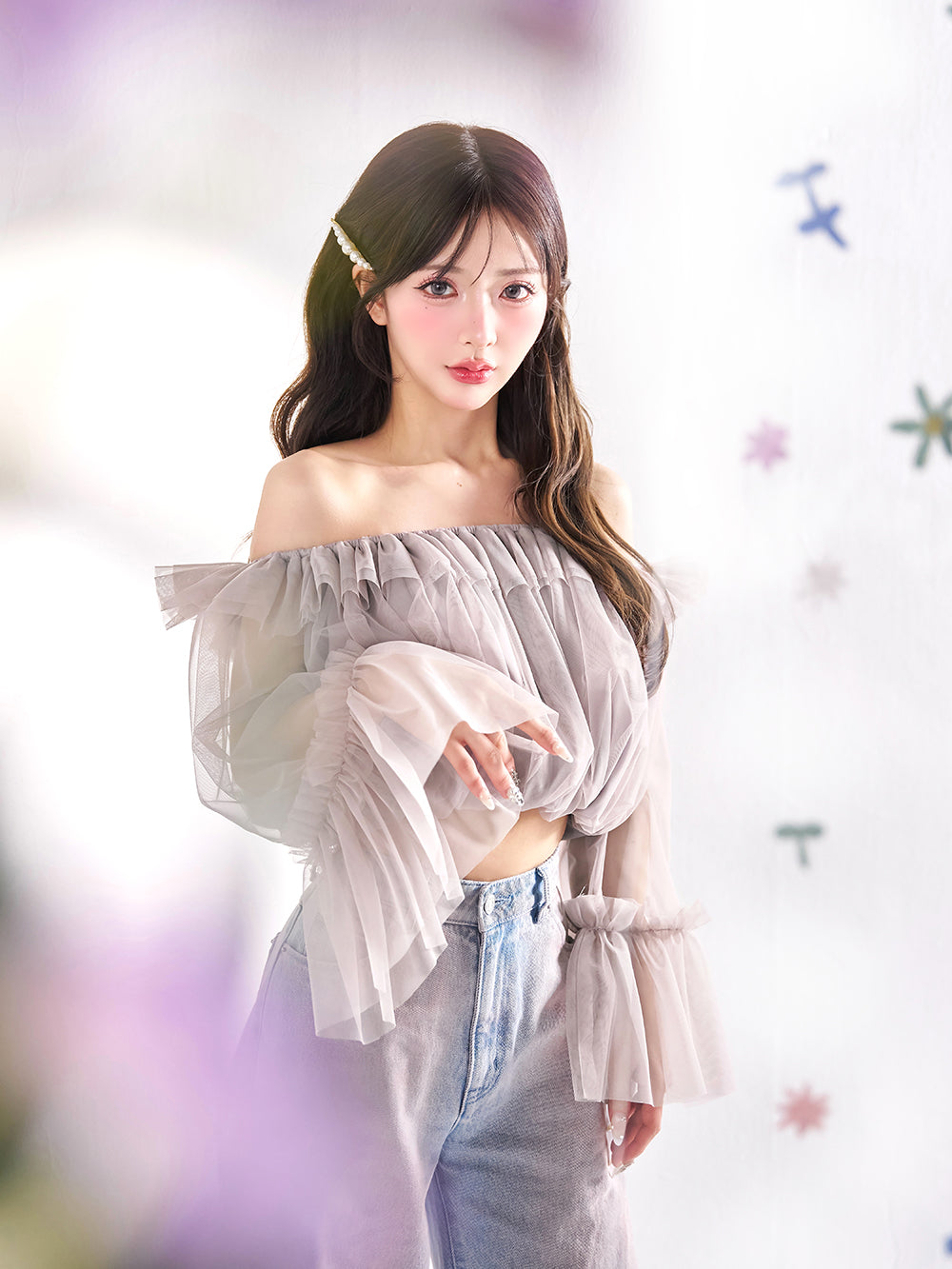 モデル：158cm（着用サイズ：FREE　着用カラー：LLC）
