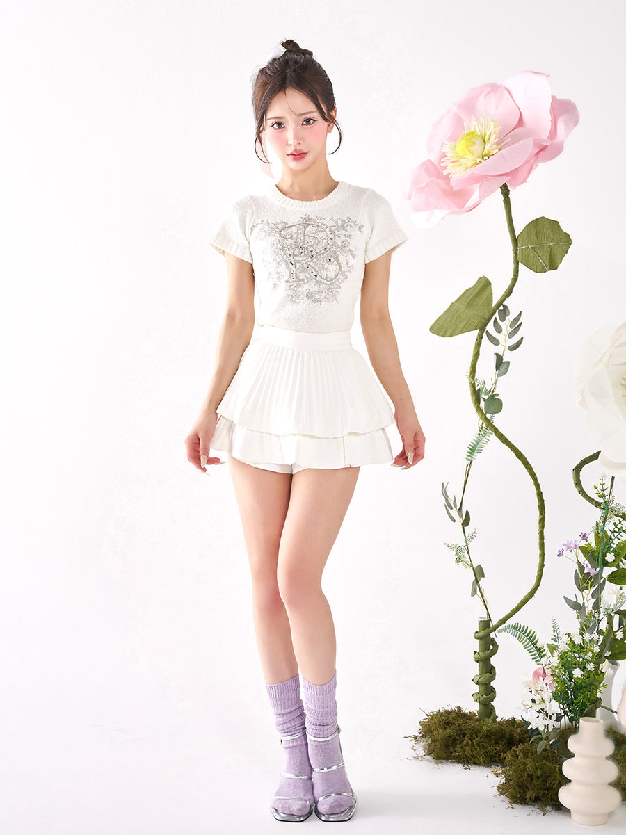 モデル：158cm（着用サイズ：FREE　着用カラー：WHT）
