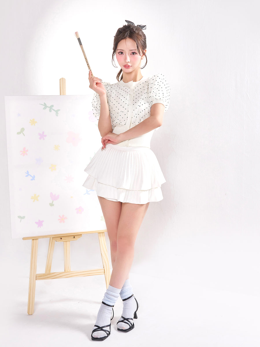 モデル：158cm（着用サイズ：S　着用カラー：WHT）