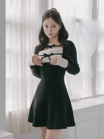 モデル：158cm（着用サイズ：FREE　着用カラー：BLK）