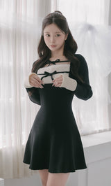 モデル：158cm（着用サイズ：FREE　着用カラー：BLK）