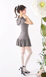 モデル：158cm（着用サイズ：FREE　着用カラー：GRY）