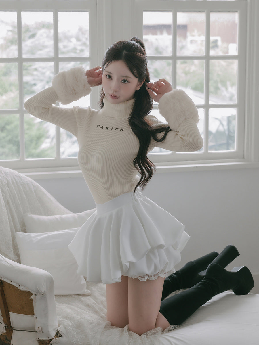 モデル：158cm（着用サイズ：FREE　着用カラー：WHT）