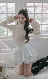 モデル：158cm（着用サイズ：FREE　着用カラー：WHT）