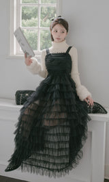 モデル：158cm（着用サイズ：FREE　着用カラー：BLK）