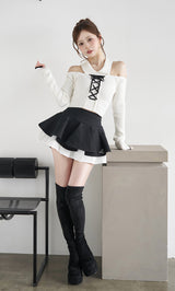 モデル：158cm（着用サイズ：FREE　着用カラー：WHT）