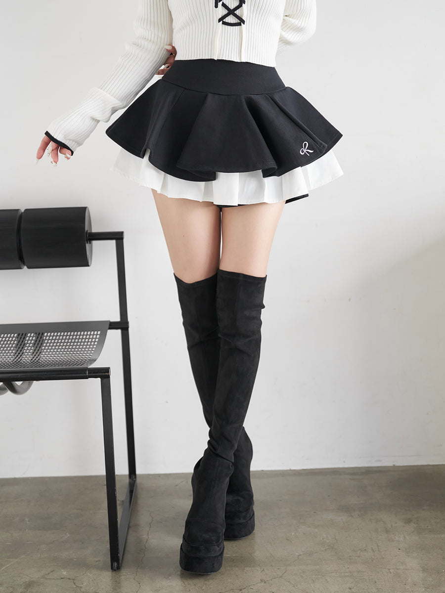 モデル：158cm（着用サイズ：FREE　着用カラー：BLK）