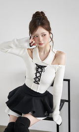モデル：158cm（着用サイズ：FREE　着用カラー：WHT）